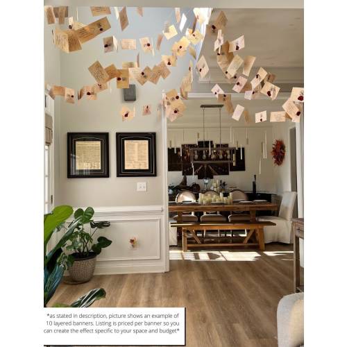 The Original Handcrafted Wizards Acceptance Flying Letter Banner
