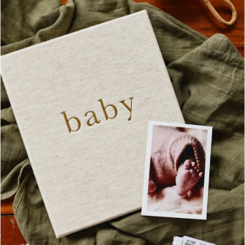 My First Year Baby Journal - Oatmeal - Write To Me US