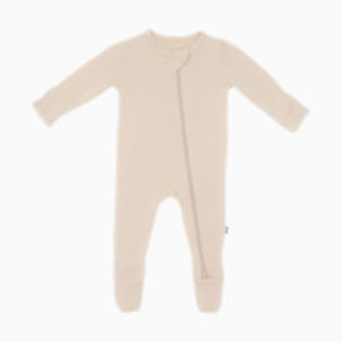 Kyte Baby Zipper Footie - Bisque, Newborn