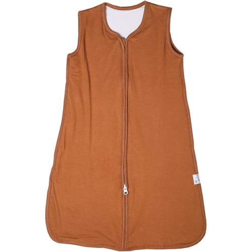 Copper Pearl Sleep Sack: Warm and Cozy Baby Bag in a Variety of Trendy Designs, Safe Alternative to Blankets, Sleeveless Baby Sleep Sack Swaddle Sizes Newborn to 24 Months - Camel