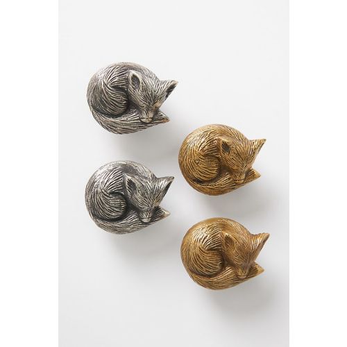 Sleeping Fox Knobs, Set of 2