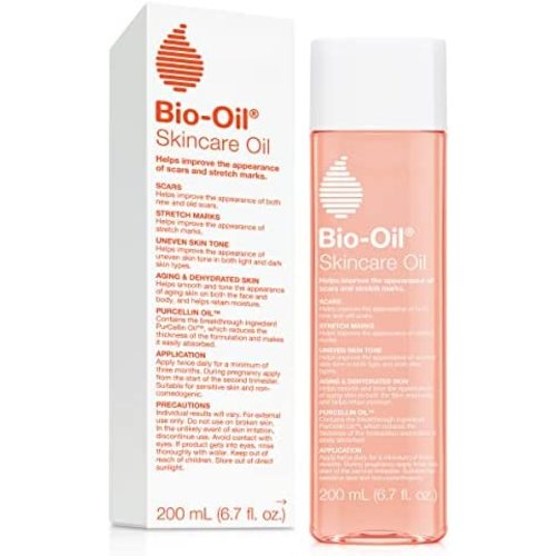Bio-Oil Skincare Moisturizer with Vitamin E, for Scars and Stretchmarks, Face Serum and Body Moisturizer for Dry Skin, Non-Greasy, Dermatologist Recommended, Non-Comedogenic, with Vitamin A, 6.7 oz