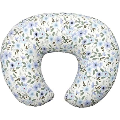 Nursing Pillow, Breastfeeding Pillow with Removable Cover, Ergonomic Breast Feeding Pillow, Baby Feeding Pillow for Mom Easier Breastfeeding- Original Size/Leaves