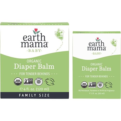 Earth Mama Organic Diaper Balm Multipurpose Baby Ointment Set | EWG Verified, Petroleum & Fragrance Free with Calendula for Sensitive Skin