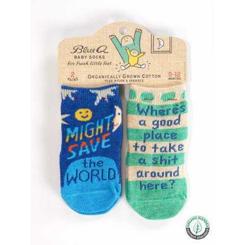 Might Save The World/ Where's A Good Place To Take A Shit Around Here? Baby Socks