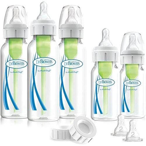Dr. Brown's Options Narrow Feeding Set, Clear - Packaging may vary