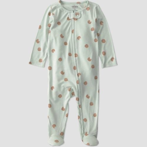Carter's Just One You® Baby Cookies Comfy Soft Long Sleeve Sleep N' Play - Light Mint Green Newborn