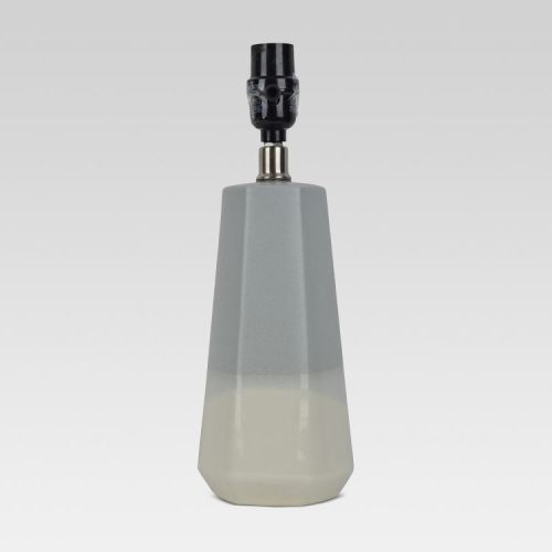 Dipped Ceramic Small Lamp Base Blue/White - Threshold™: Handmade Look, No Assembly Required