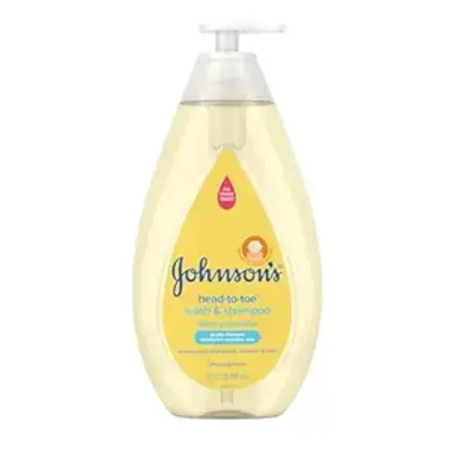 Johnson's Head-to-Toe Gentle Tear-Free Baby & Newborn Wash & Shampoo, Sulfate-, Paraben- Phthalate- & Dye-Free, Hypoallergenic Wash for Sensitive Skin & Hair, 27.1 fl. Oz