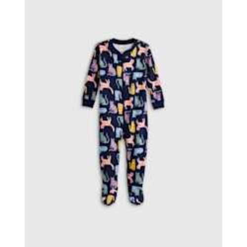 100% Organic Cotton Footie Pajama in Cats