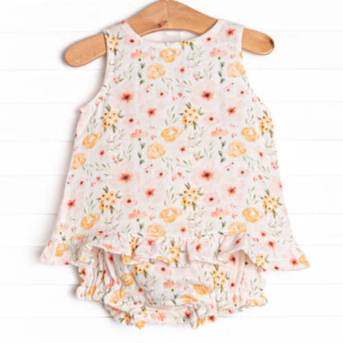 Fragrant Florals Muslin Diaper Set, Pink – Stitchy Fish