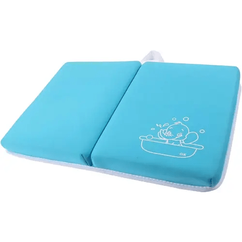 Bath Kneeler Pad - 1.5inch Thick Kneeling Mat for Baby Bath Time, Garden Work, Exercise - Detachable and Foldable Baby Bath Tub Padding for Parents- Blue
