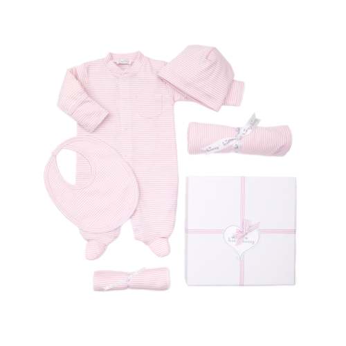 Simple Stripes Pink 5PC Gift Set w/ Gift Box