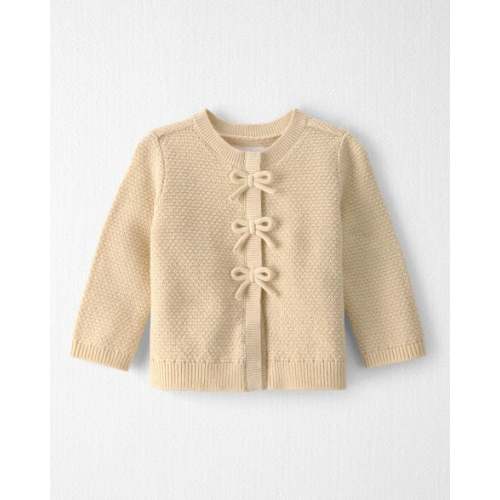 Baby Girl Organic Cotton Sweater Knit Cardigan - Little Planet | Carter's - 9 months