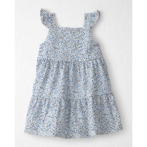 Baby Girl Organic Cotton Tiered Dress in Meadow Bloom - Little Planet | Carter's