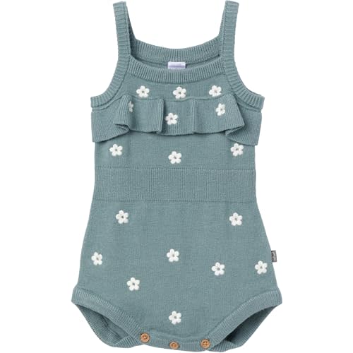 Modern Moments by Gerber Baby Girls' Toddler Embroidered Sweater Knit Outfit