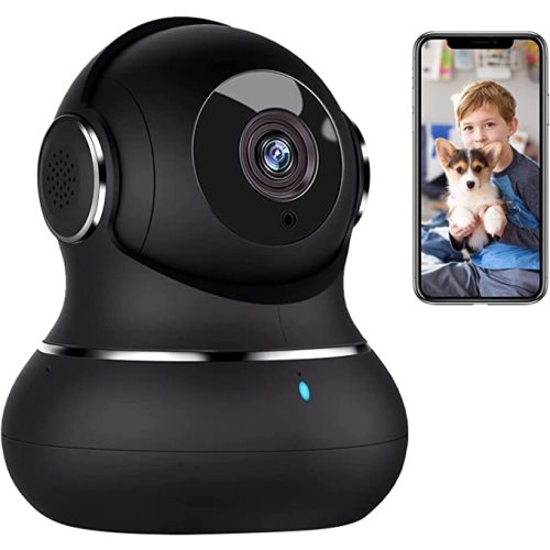 litokam 2K Indoor Security Camera, 360° Cameras for Home Security Indoor with Motion Detection, Pet Cam with Phone App, Baby Monitor-Night Vision