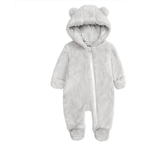 Curipeer Infant Baby Outfit Bodysuit Fleece Bunting Footed Sleeper 0-12M
