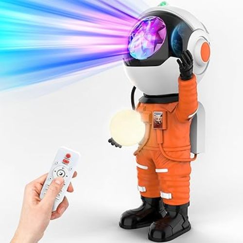 Rossetta Astronaut Galaxy Projector, Star Projector for Bedroom, LED Night Light for Kids Room with Timer and Remote, Room Decor Aesthetic, Home Decor, Gifts for Adults, Teens, Christmas, Birthday