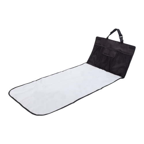 J.L. Childress Pockets N' Pad Car Diaper Changing Station for Baby - Portable Diaper Changing Pad for Travel - Black
