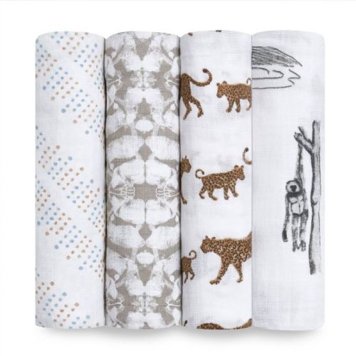 Cotton Muslin Swaddles - 4 Pack
