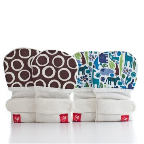 Guavamitts -2 pack - Tiny Zoo (Blue) / Cirque (Chocolate) - S/M