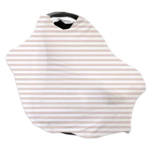 Latte Stripes Waffle Multi-Use Stretchy Car Seat & Nursing Cover