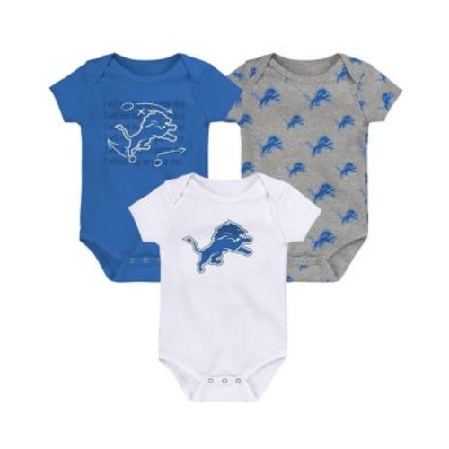 Baby Detroit Lions Team Starter 3-Pack Bodysuit Set