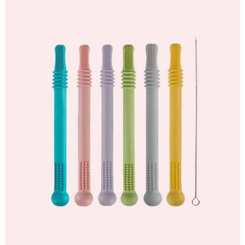 Hollow Teether Tube Chew Straw Sensory Toy – sunlovekids