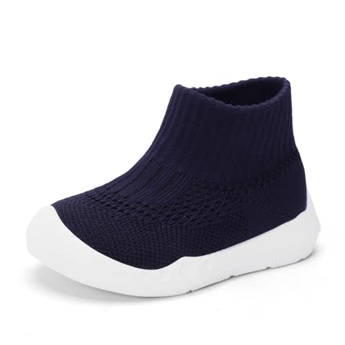 Engtoy Baby Shoes Baby Sock Shoes Baby Walking Shoes Infant Non-Slip Breathable Slippers with Soft Rubber Sole Baby Boys Girls Slip On Sneakers