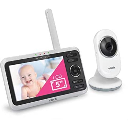 VTech VM350 Baby Monitor, 5" Screen, 1000ft Long Range, Night Vision, 2-Way Talk, Lullabies, Secured Transmission No WiFi.