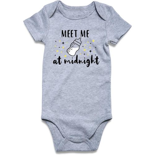 Funnycokid Baby Boys Girls Bodysuit Funny Newborn Romper Short Sleeve Infant Neutral Outfits 0-12 Months