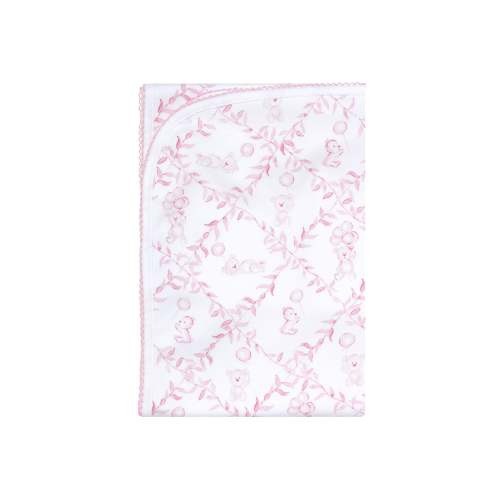 Pink Bears Trellace Blanket