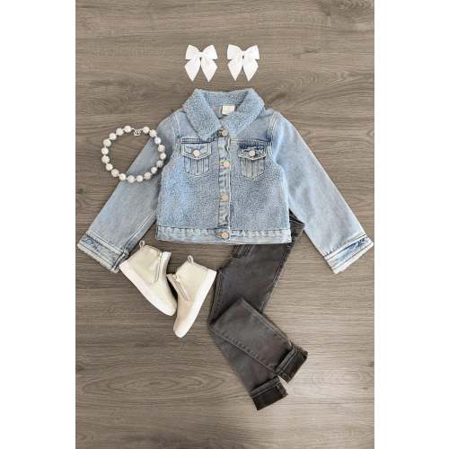 Blue Jean Sherpa Denim Jacket