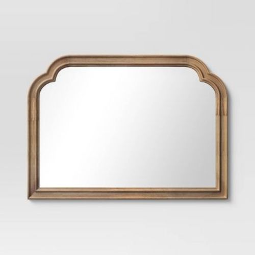 36" X 26" French Country Mantle Wood Mirror Natural - Threshold™