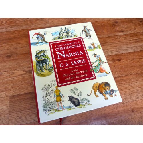 The Complete Chronicles of Narnia Colour Illustrated Large Hardback Book CS Lewis 7 story collection
