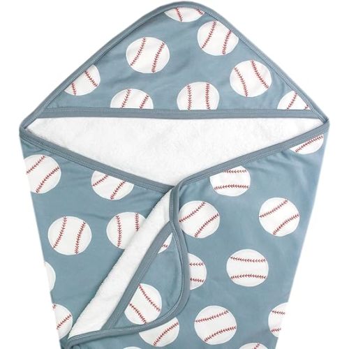 Copper Pearl Hooded Bath Towels Premium Knit/Terry Cloth Baby Towels with Hood, Pockets, and Cool Designs - Great to Gift and Make Bath Time Fun - Baby Bath Towel, Slugger