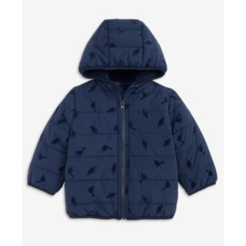 Baby Boys Hooded Dino-Flocked Jacket, Macy's Exclusive