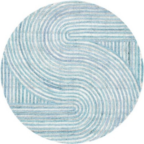 Southampton SHA301 Hand Tufted Area Rug - Safavieh, Color: Blue, Size: 6' round