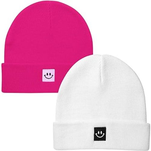 2Pack Baby Beanie Knit Toddler Hat for Girls Boys 0-8 Years