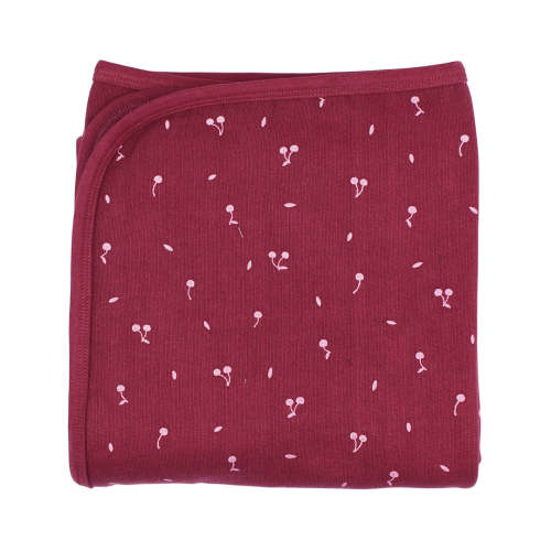 Organic Cozy Blanket in Sugarplum Cherries – L'ovedbaby