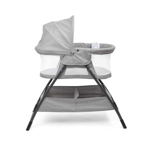 Baby Delight Beside Me Deluxe Bedside Infant Bassinet, Gray, 0-5 Months, JPMA Certified