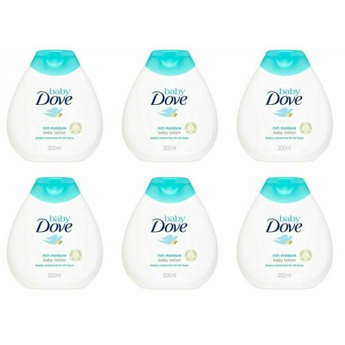 Baby Dove Lotion with Rich Moisturizer, 200 ml, 6 Pack