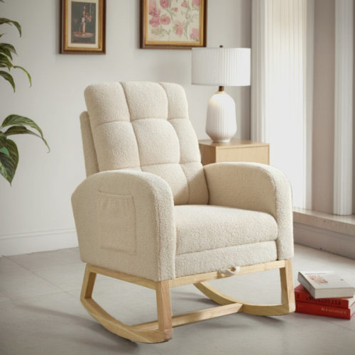 Isabelle & Max™ Modern Accent Rocking Chair with Adjustable Stirrups | Wayfair