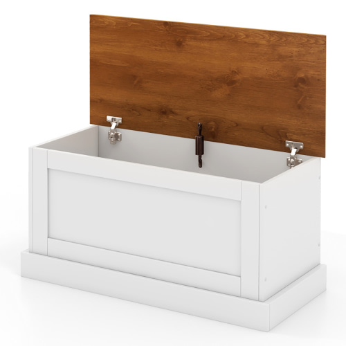 Kadyn Large Storage Chest with Safety Metal Hinge-White