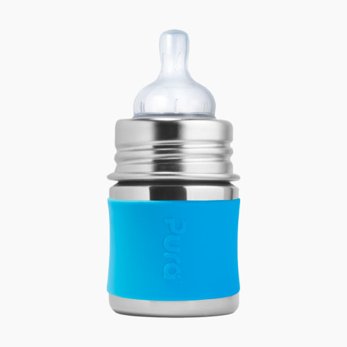 Pura Infant Stainless Steel Bottle - Aqua, 5oz