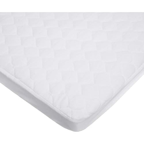 TL Care Waterproof Cradle/Bassinet Mattress Protector, Quilted Cotton Fitted Cradle/Bassinet Mattress Pad Cover, White, 33" x 15"