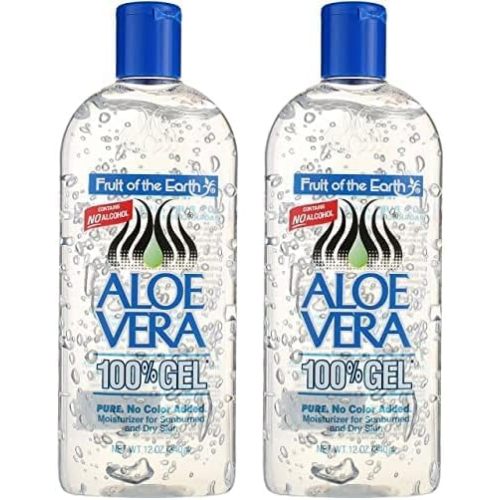 Fruit of the Earth Aloe Vera 100% Gel, 12 oz (Pack of 2)