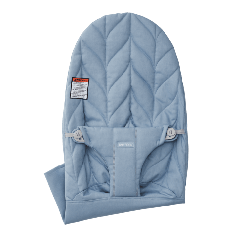 Extra Fabric Seat for Bouncer Bliss: Blue - Woven, Petal quilt