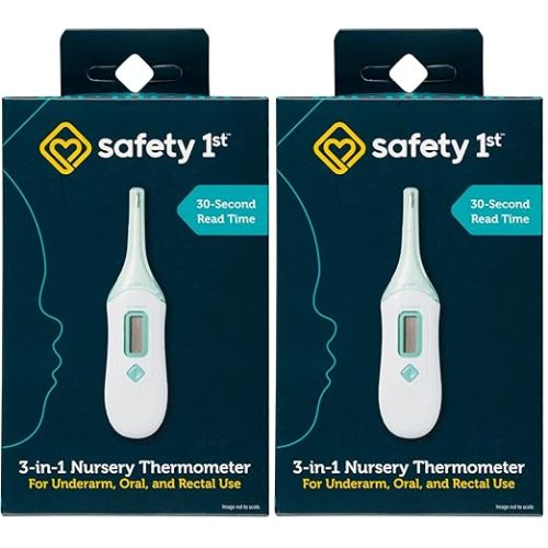 Safety 1st 3-in-1 Nursery Thermometer, Analog (Pack of 2)